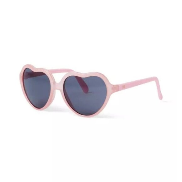 Janie and Jack Toddler Girls Size 2-4 Years Heart Shaped Sunglasses in Pink - Picture 1 of 8